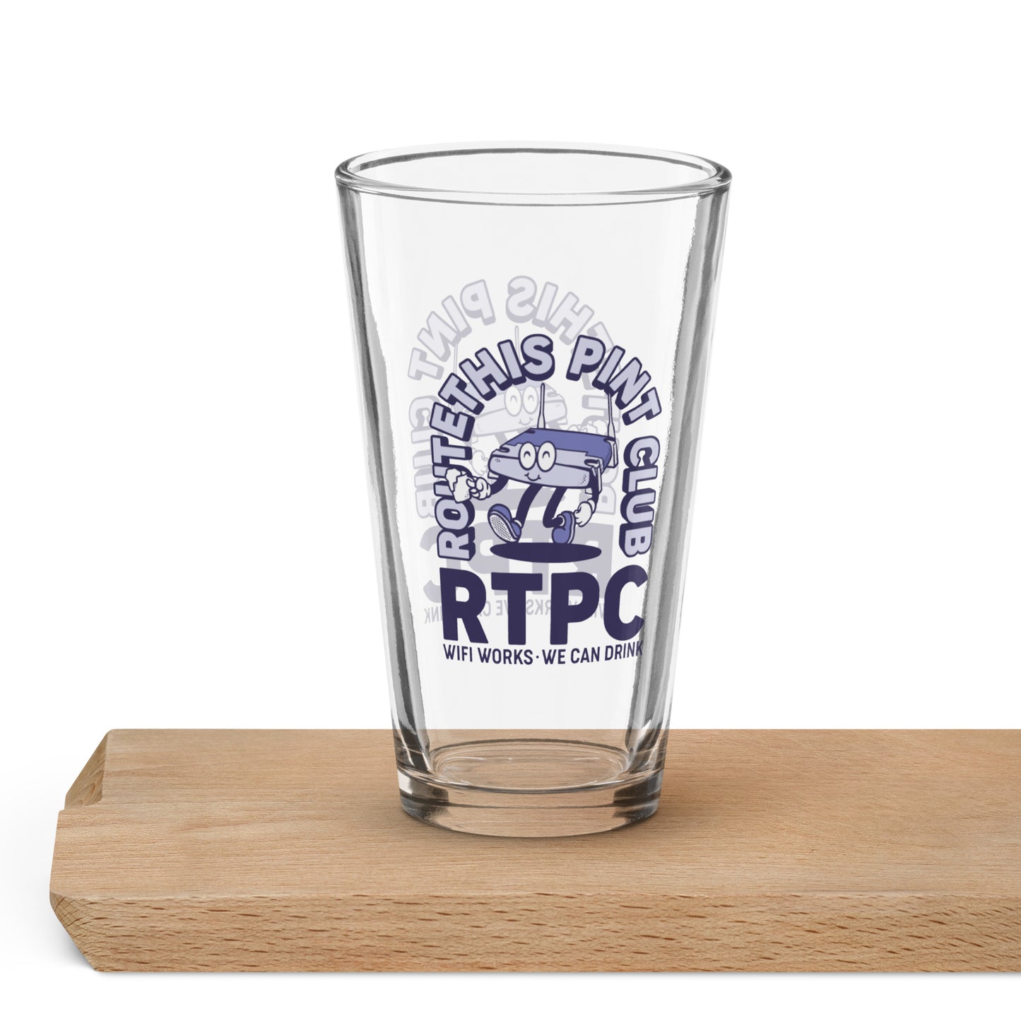 RouteThis WRT54G "Routey" Pint Club Glass