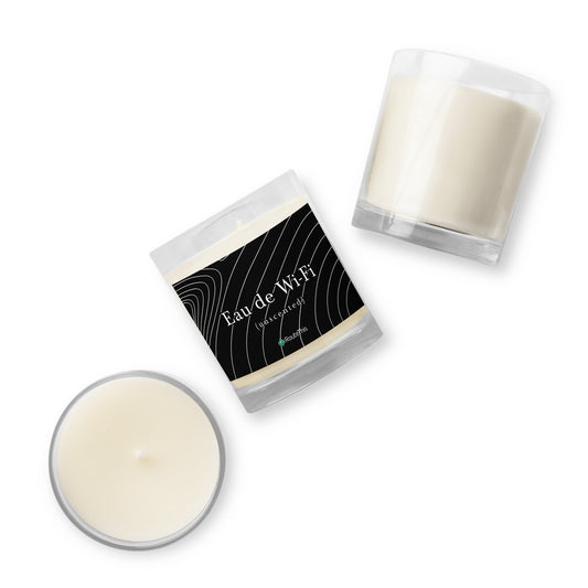 RouteThis - WiFi Scented Glass Jar Soy Wax Candle