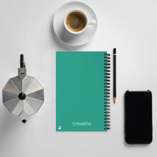 RouteThis Classic Slogan - Spiral notebook