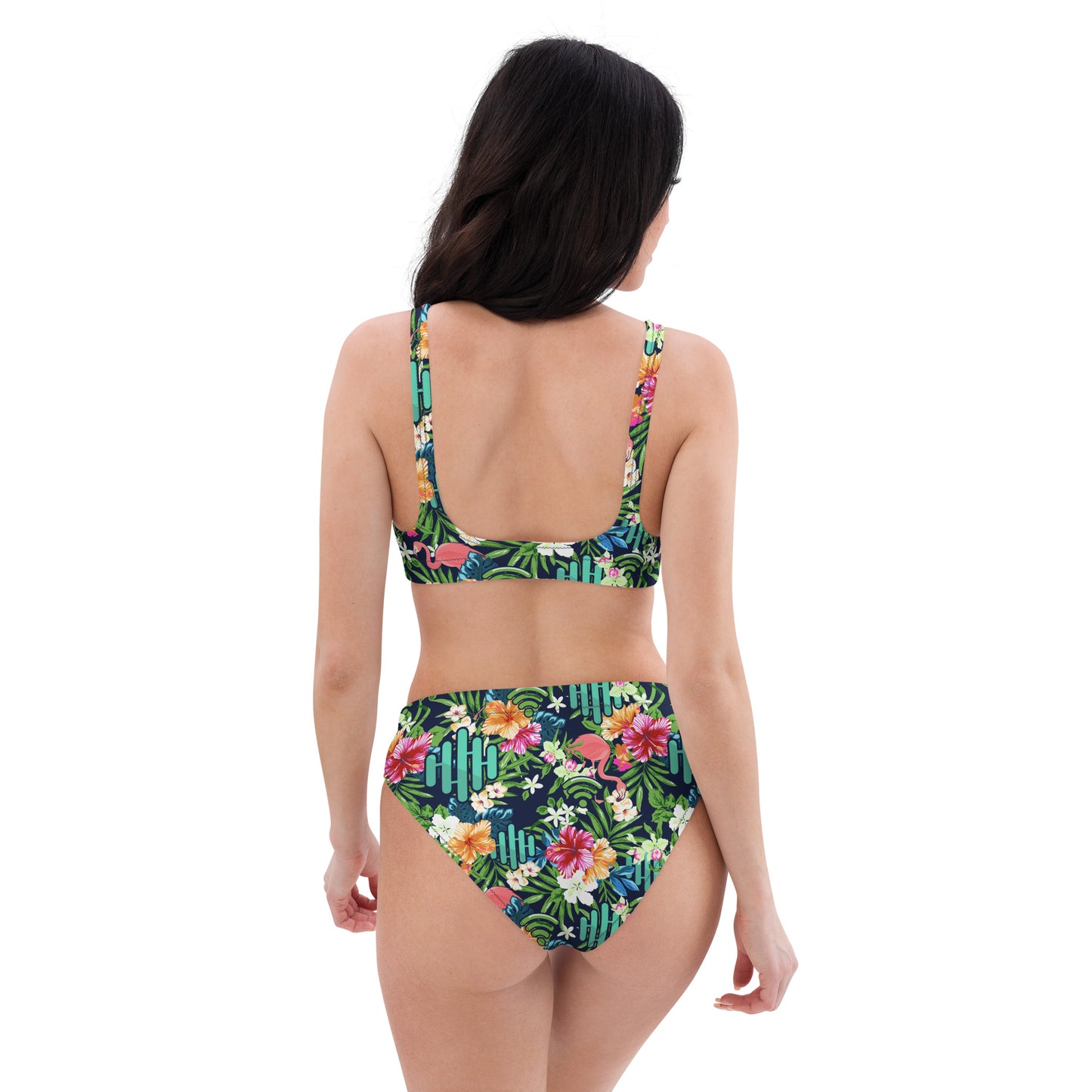 RouteThis Summer Hawaiian Print Recycled High-waisted Bikini