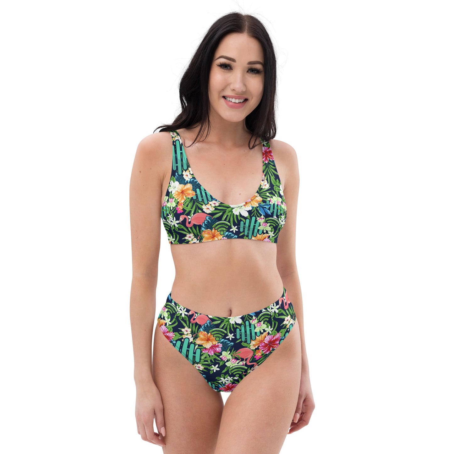 RouteThis Summer Hawaiian Print Recycled High-waisted Bikini