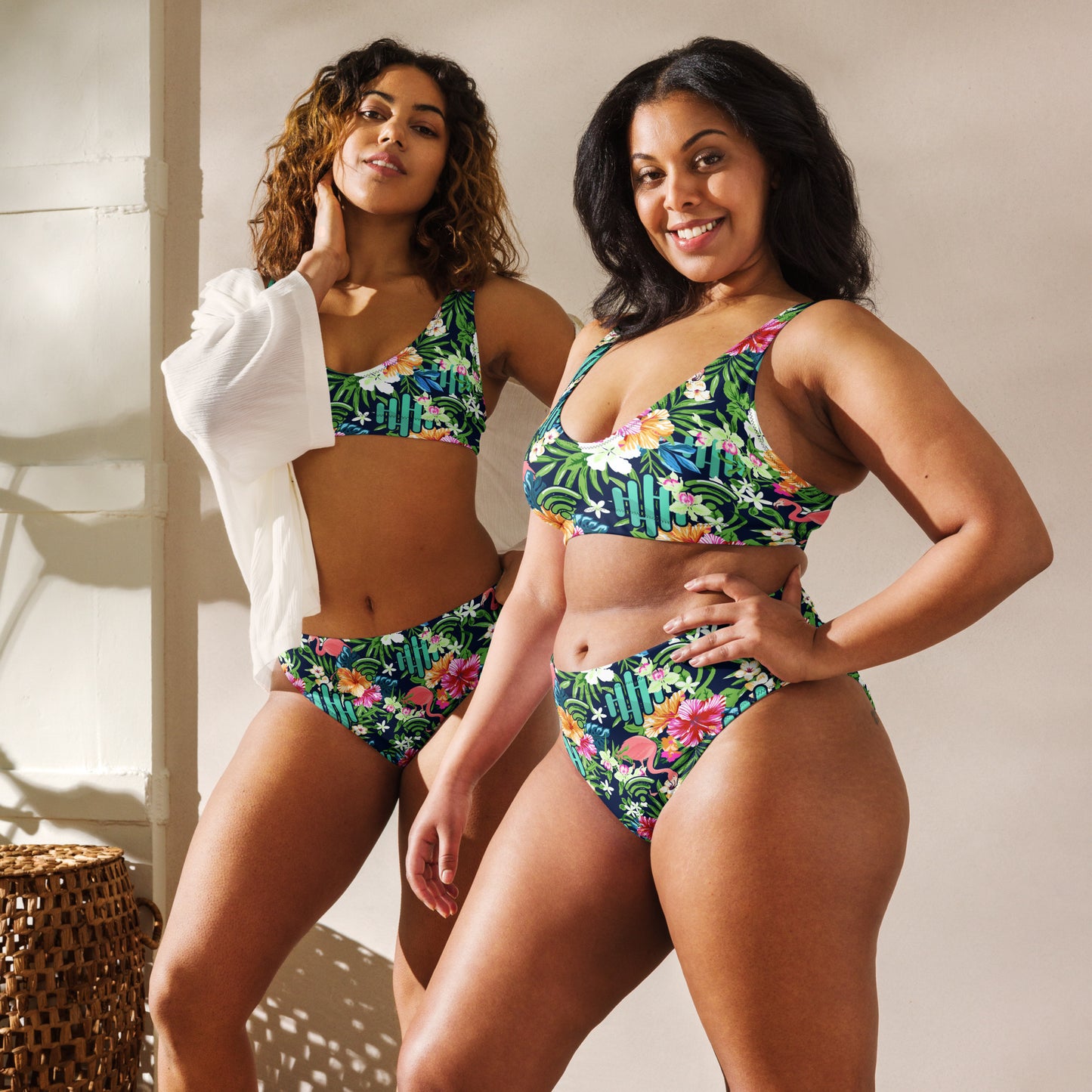 RouteThis Summer Hawaiian Print Recycled High-waisted Bikini