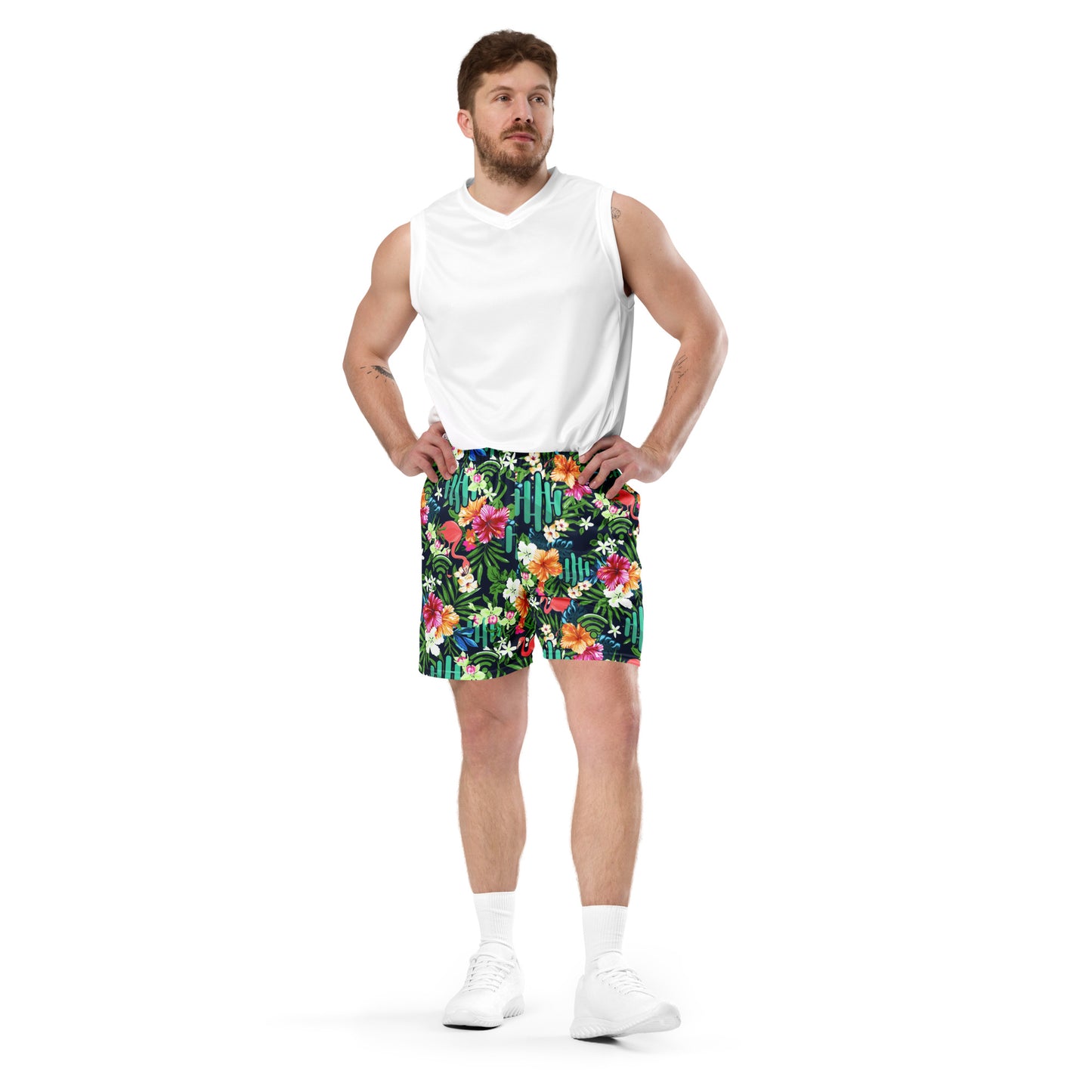 RouteThis Tropical Themed WiFi Unisex mesh shorts