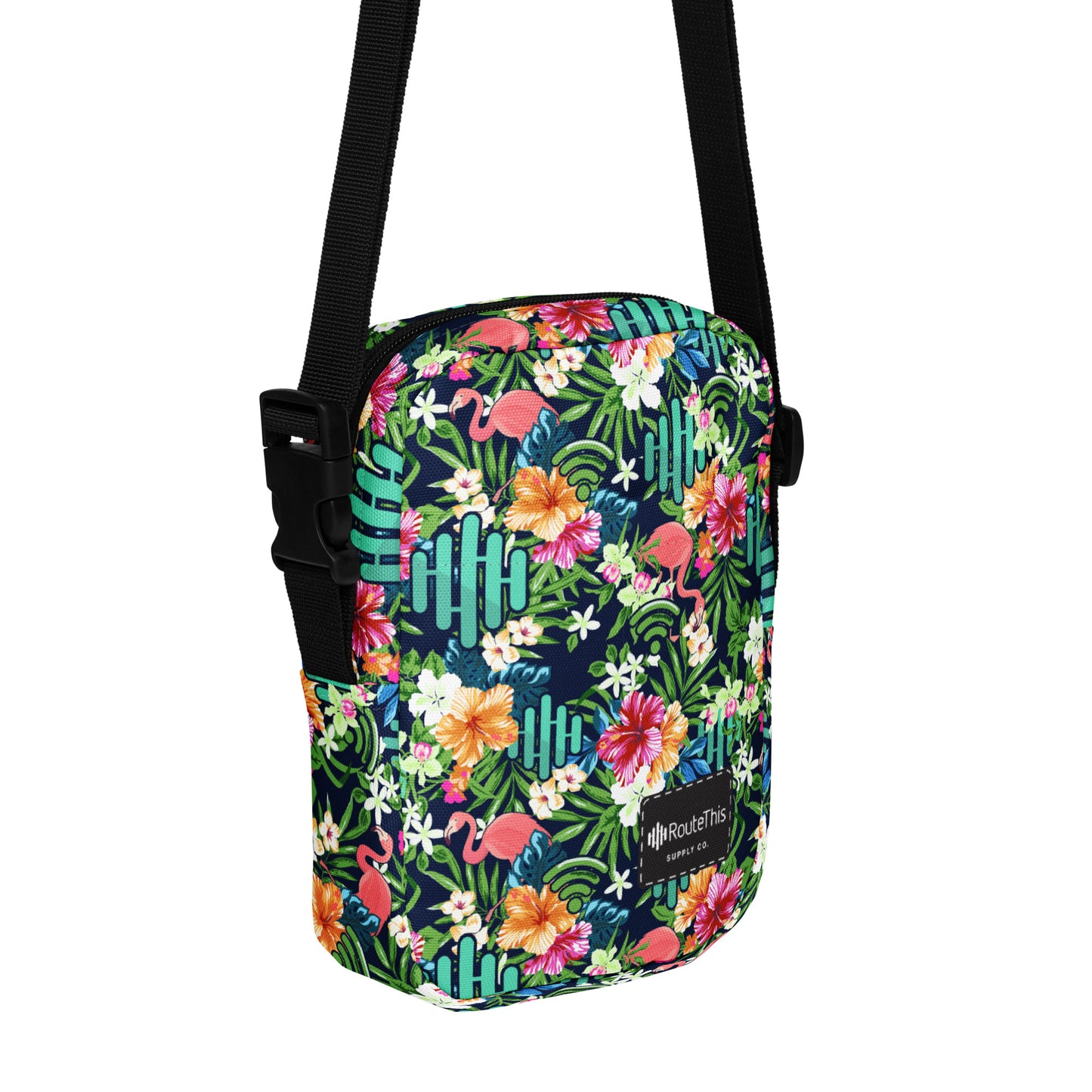 RouteThis tropical print crossbody bag