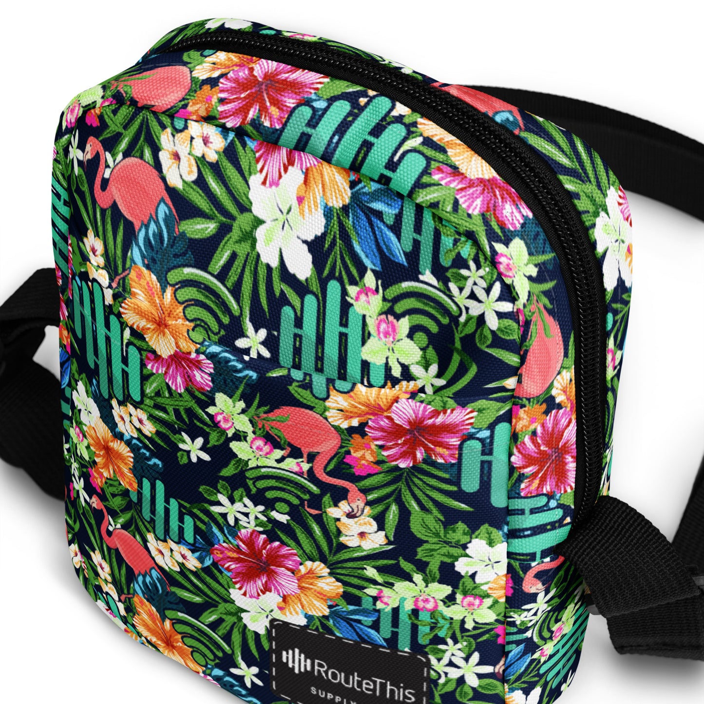 RouteThis tropical print crossbody bag