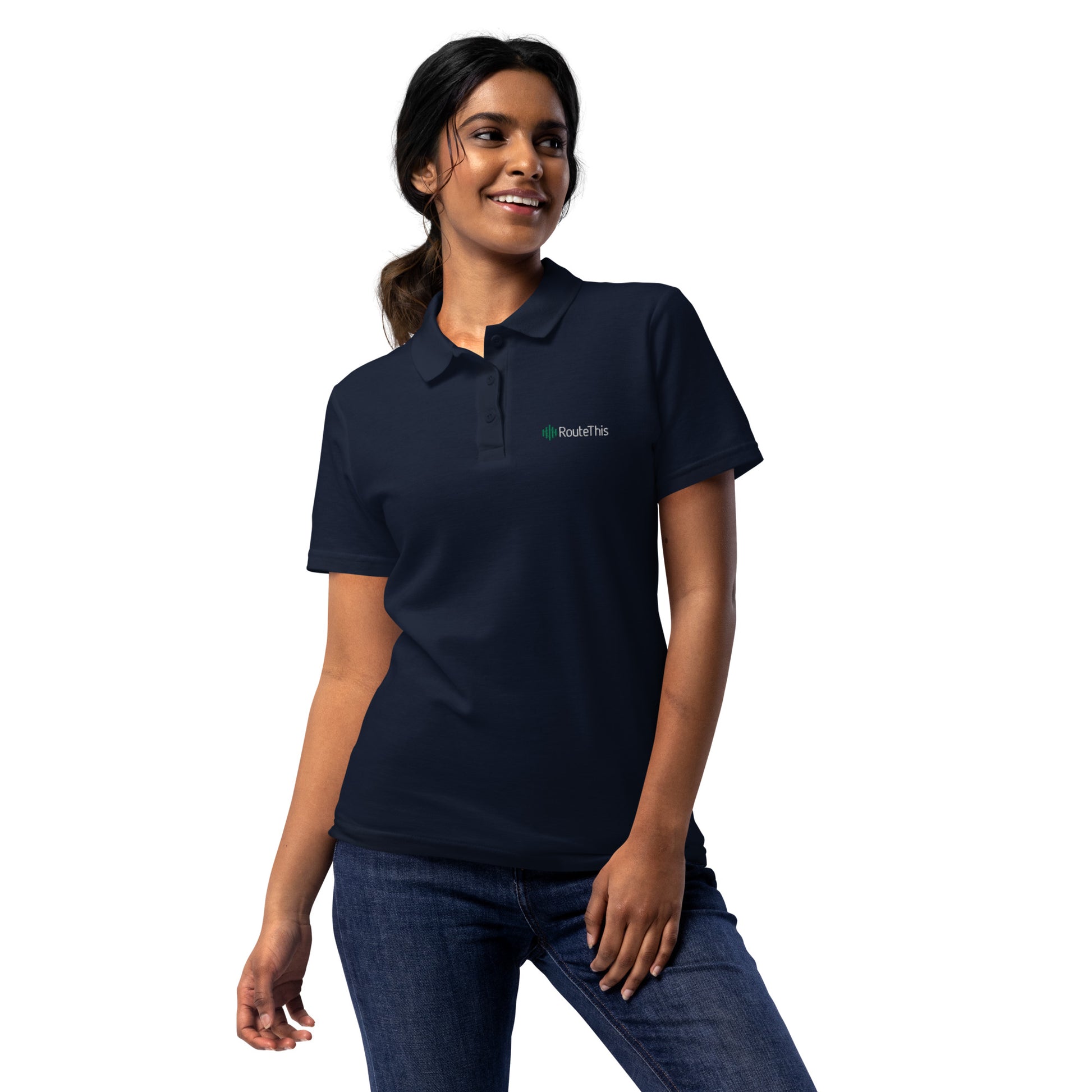 RouteThis Women's pique polo shirt