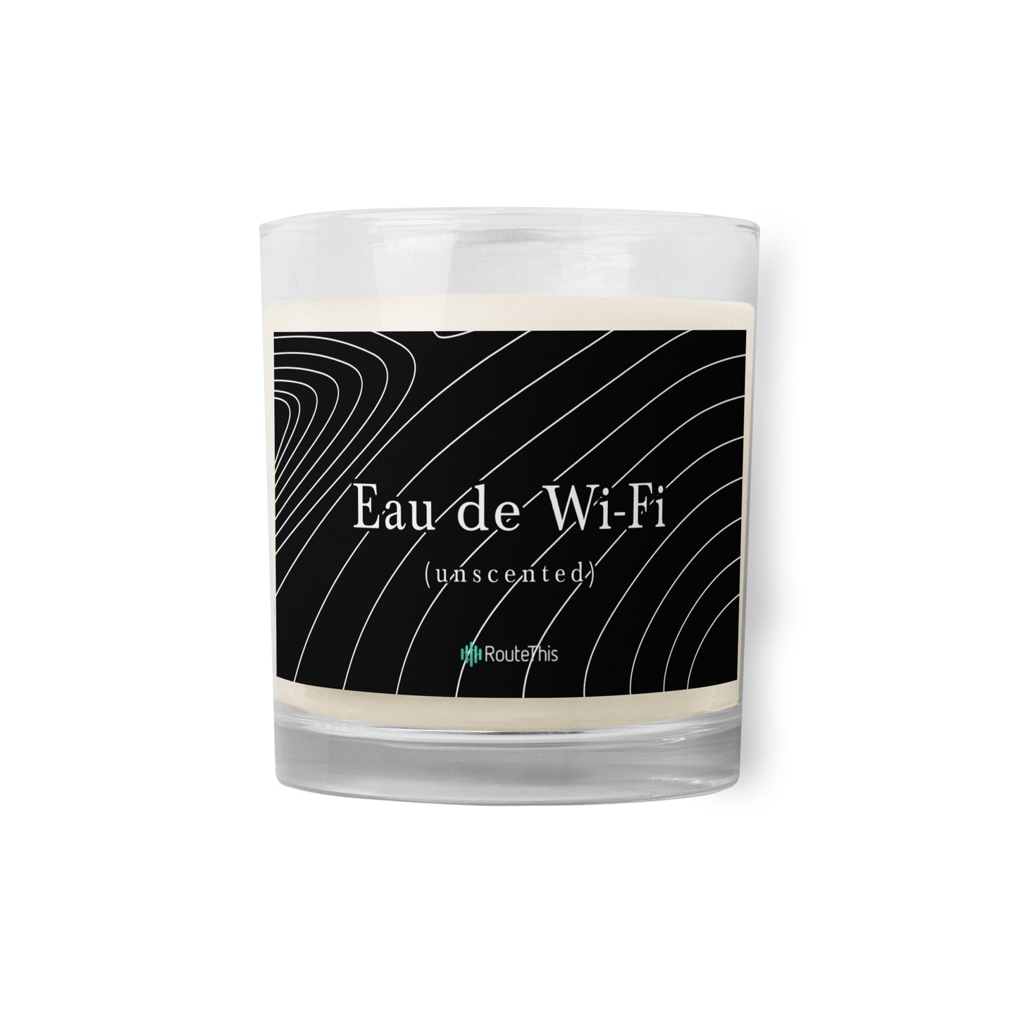 RouteThis - WiFi Scented Glass Jar Soy Wax Candle