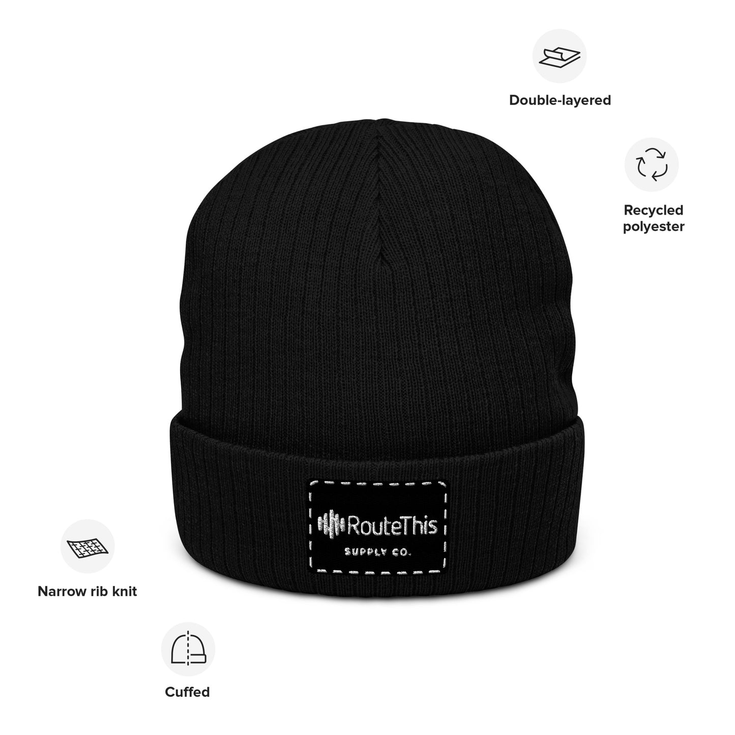 RouteThis Supply Co - Ribbed knit beanie