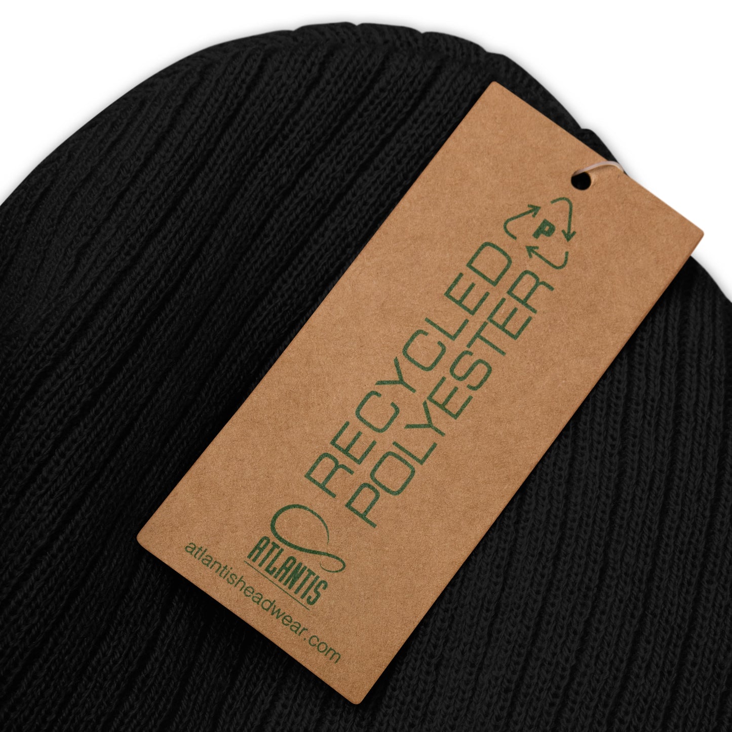 RouteThis Logo - Stealth Ribbed knit beanie (toque!)