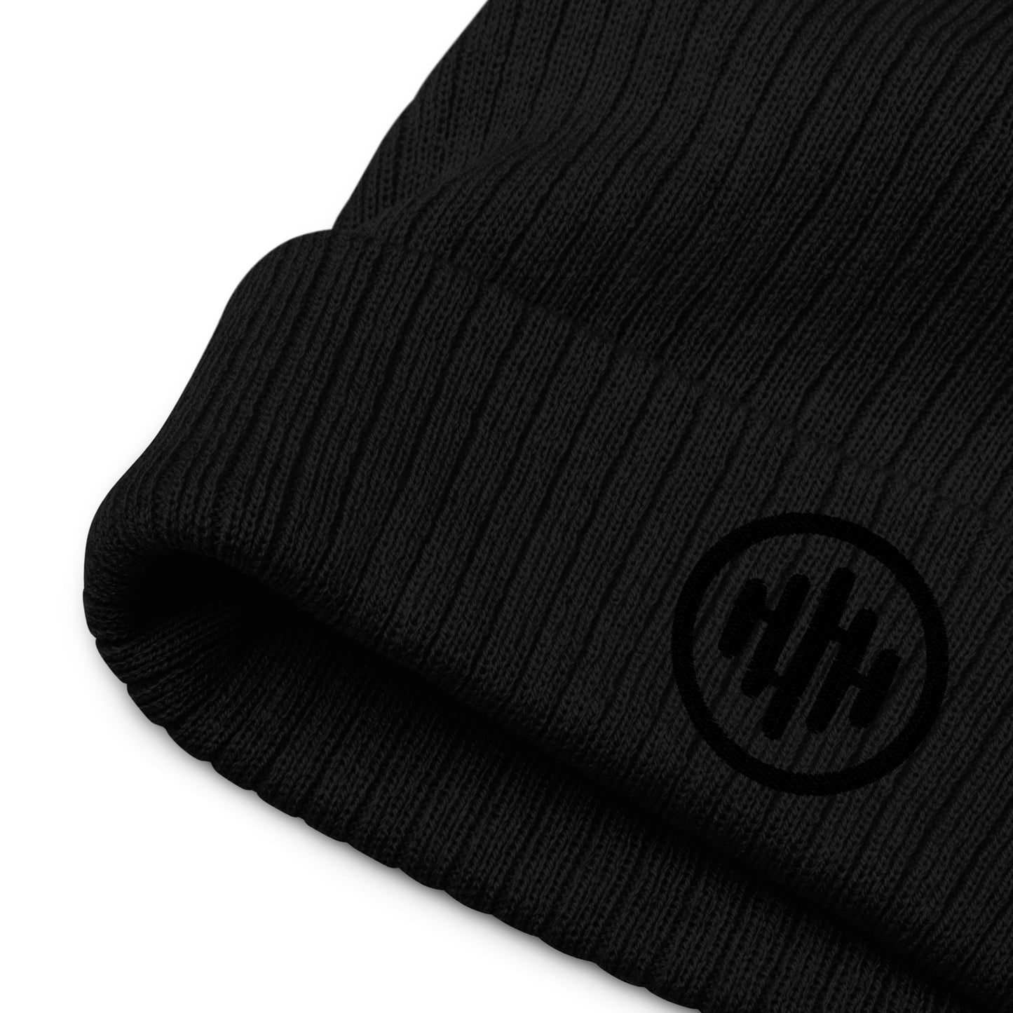 RouteThis Logo - Stealth Ribbed knit beanie (toque!)