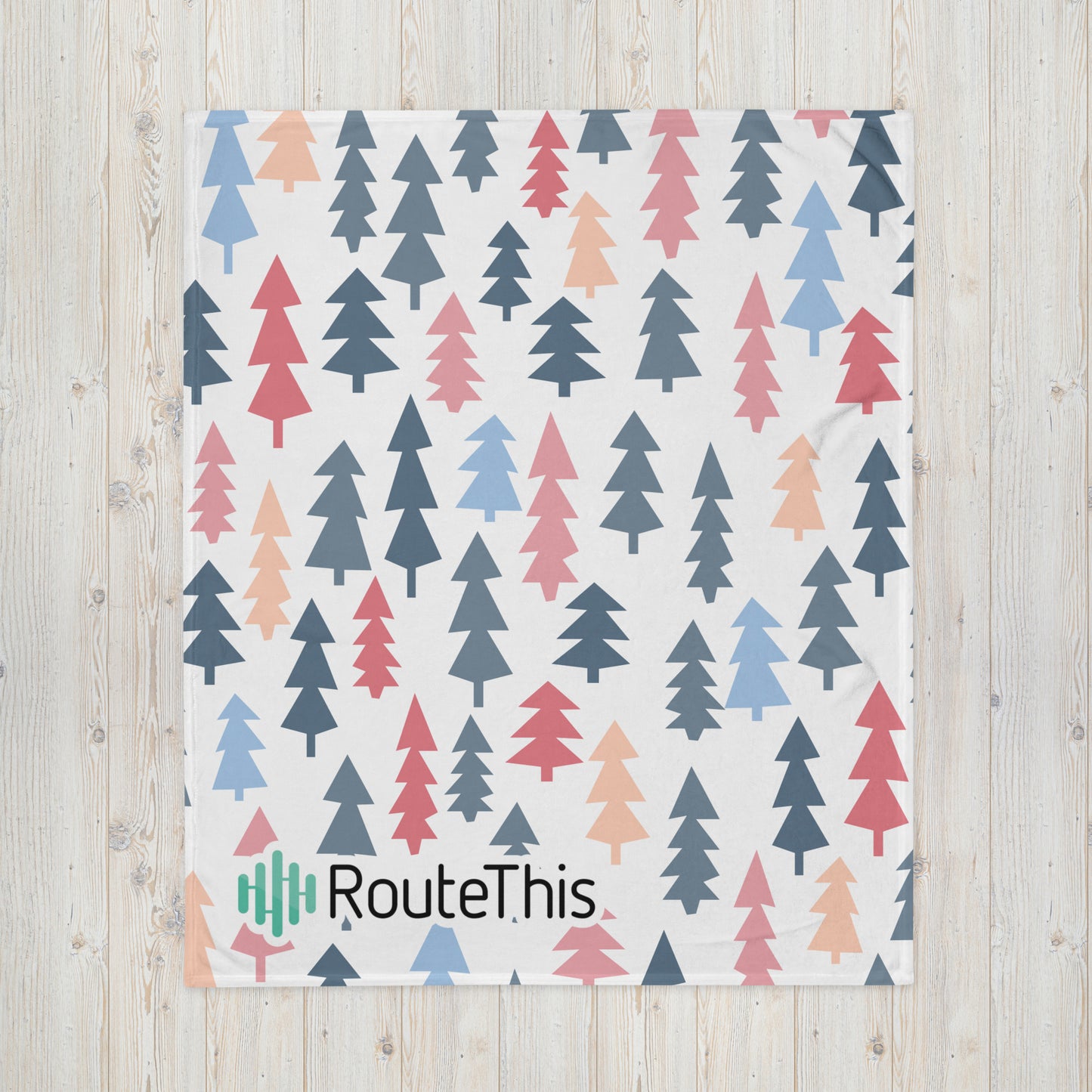 RouteThis - Holiday Pattern Throw Blanket