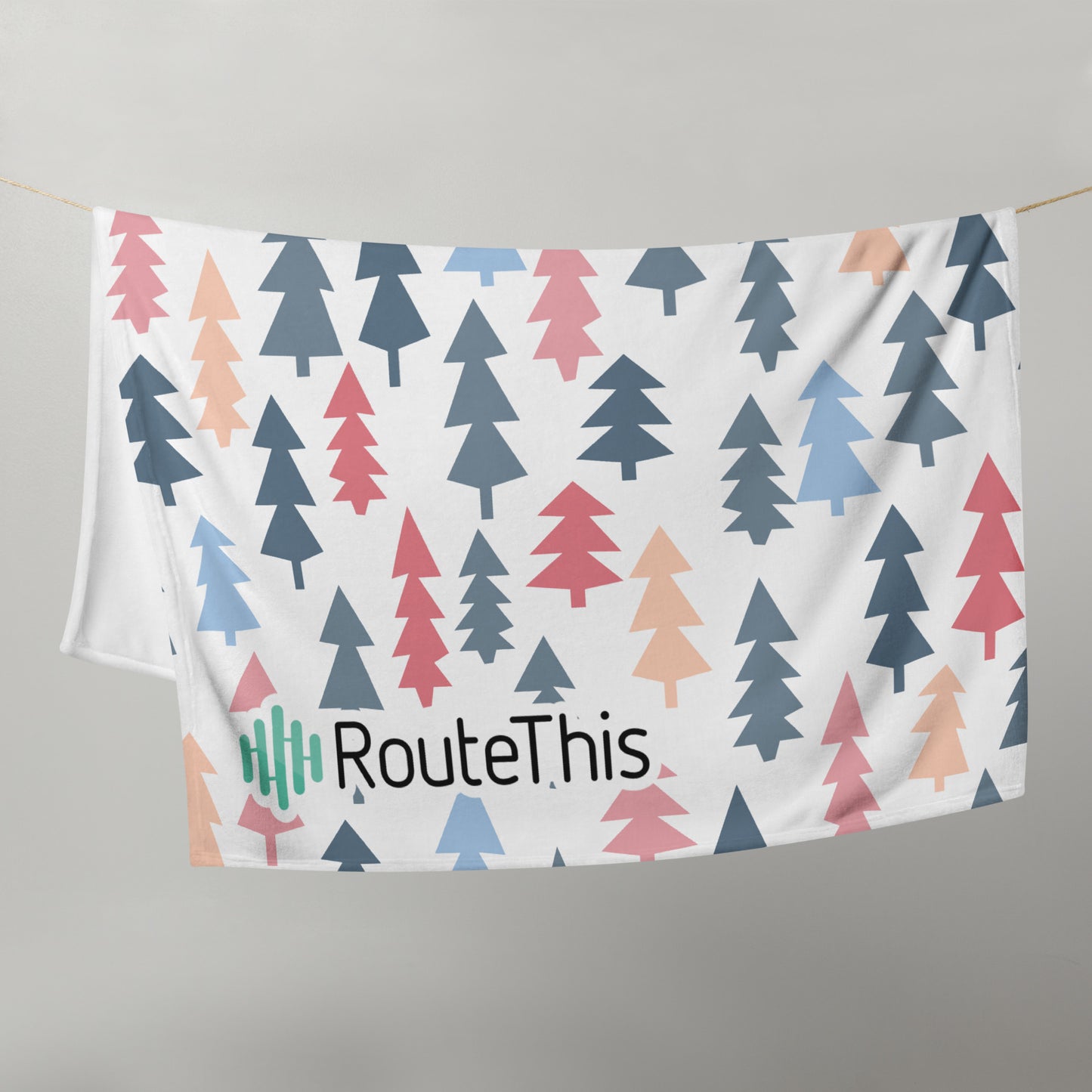 RouteThis - Holiday Pattern Throw Blanket